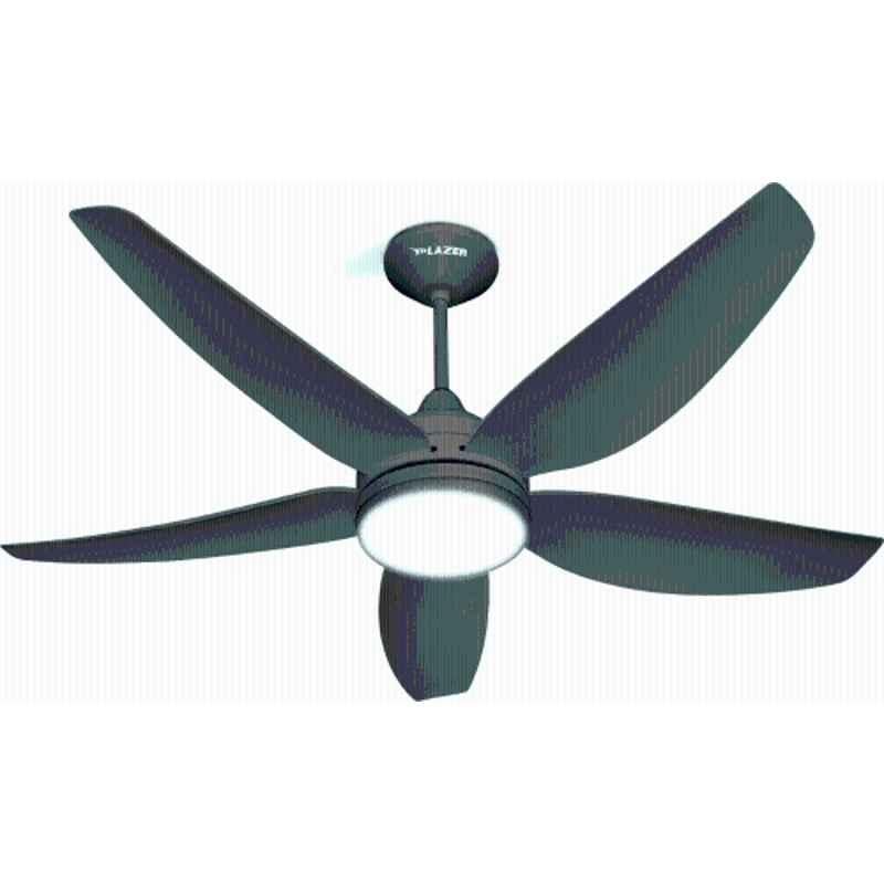 Lazer Unicorn 32W 200rpm 5 Star Matt Black Ceiling Fan, Sweep: 1200 mm