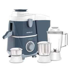 Havells Vitonica 500W ABS White & Sky Blue Juicer Mixer Grinder with 3 Jars