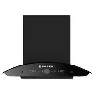 Faber Mystic 1500m3/hr 60cm Black Heat Autoclean Wall Mounting Chimney, 325.0728.278