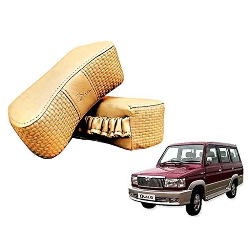 Kozdiko 2 Pcs Memory Foam Beige Luxurious Neck Rest Set for Toyota Quails, koz_14378