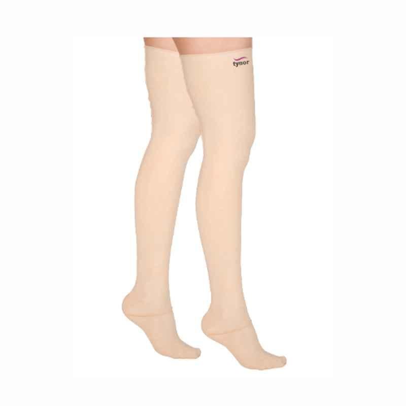 Tynor Compression Garment Leg Mid Thigh Closed Toe Support, I79AAH, Size: Small (Normal)
