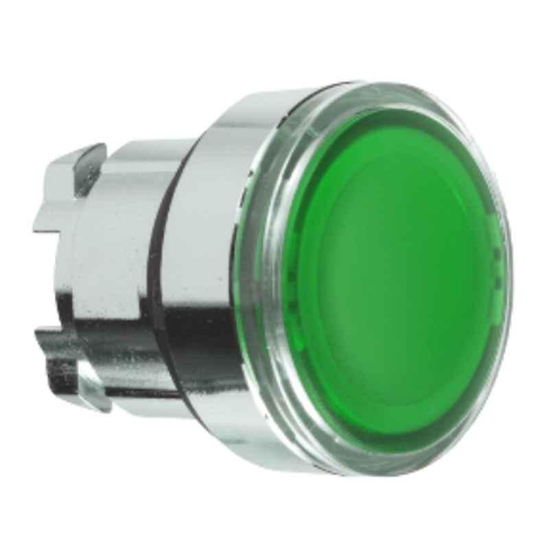 Schneider Green Spring Return for Integral Led Flush Illuminated Push Button Head, ZB4BA38
