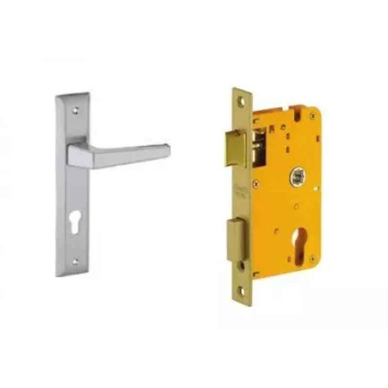 Dorset ML Series Atina 10 inch Stainless Steel Silver Chrome Finish Door Handle Lock Set with