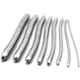 Forgesy 8 Pcs Stainless Steel Double Ended Hegar Dilators Set with Pouch, SUNX30