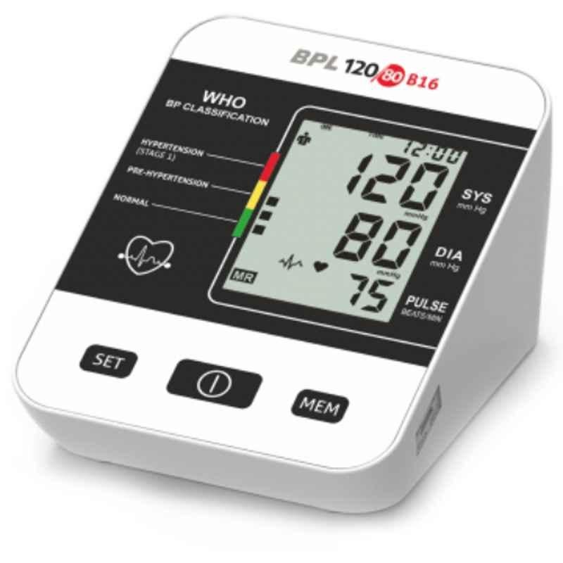 BPL 120/80 B16 2.5 inch Orange Fully Automatic Digital Blood Pressure Monitor
