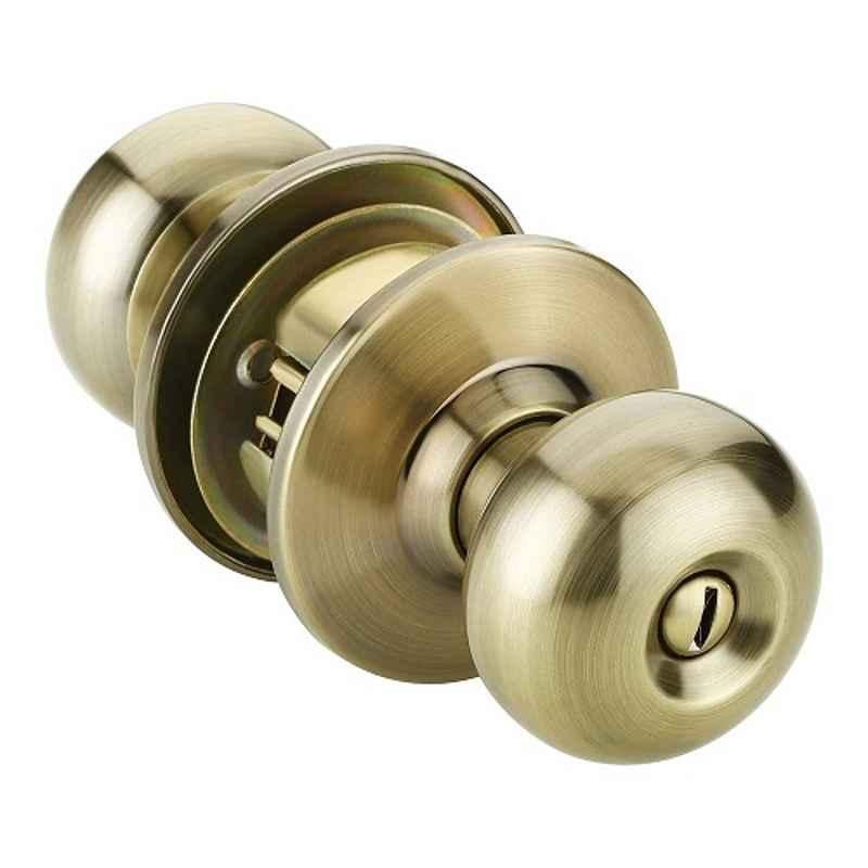 IPSA Metallic SS202 Cylindrical Locks Lockset Tubular Knob without Key for Bathroom