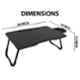 Savya Home Black Wooden Foldable Multi-Purpose Laptop Table