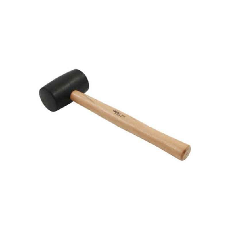 Hero 12 Ounce Rubber Hammer with Wooden Handle, RH 12