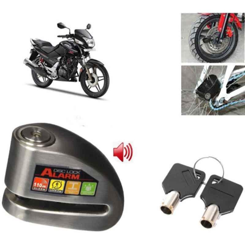 Auto Pearl Steel Black Anti-Theft Alarm Disc Brake Lock for CBZ, Lock_179