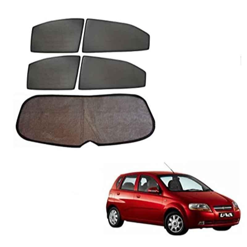 Kozdiko 5 Pcs Mesh Black Fixed Window & Rear Sun Shades Set for Chevrolet UVA