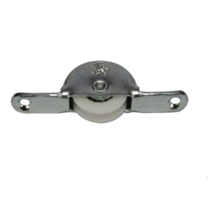 Robustline 2x1 inch Steel Black Sliding Caster Wheel (Pack of 8)