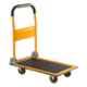 Inaithiram WH-MH-PT150 150kg Steel & Foldable Metal Yellow & Black Platform Trolley with 360 deg Swivel Wheel, 1000000001