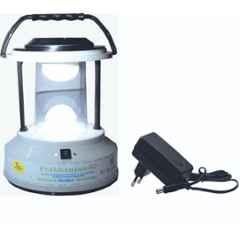 Dhanya Plastic White Round Solar Emergency Lantern (Pack of 4)