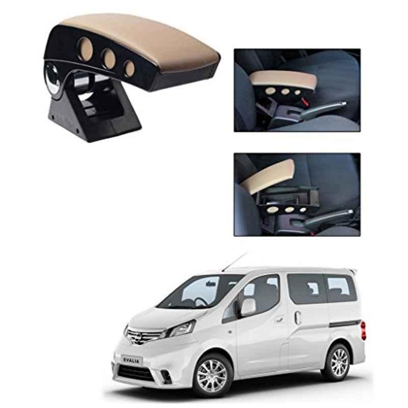 Kozdiko Beige Chrome Finish Car Armrest for Volkswagen Polo Cross