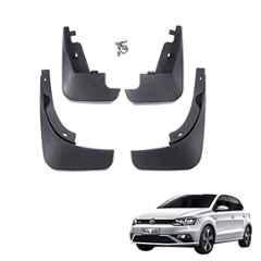 Buy Auto Pearl 4 Pcs ABS Black Front u0026 Rear Cup Type Mud Flaps Car Splash  Guard Set for Volkswagen Polo Online At Price ₹339