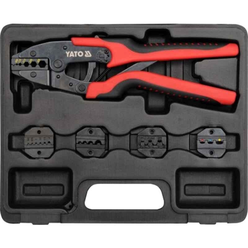 Yato 6 Pcs 260mm Quick Interchangeable Ratchet Crimper Set, YT-2245