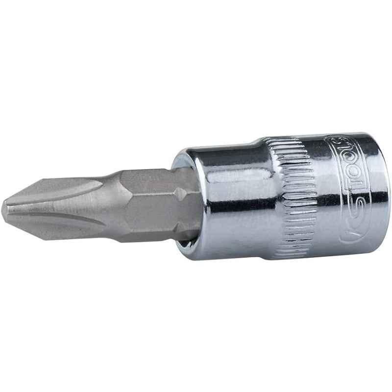 KS Tools PH2 CrV Chromeplus Socket Bit for Phillips Head Screws, 918.1416