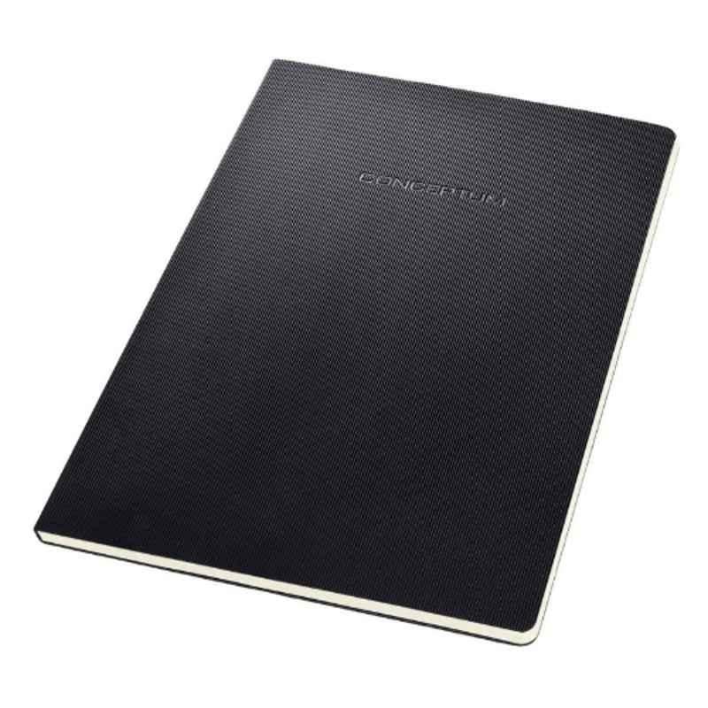 Sigel CONCEPTUM A4 Black softcover lined Notepad, CO801