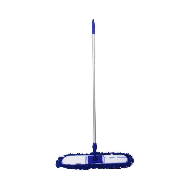 60cm Blue Acrylic Dust Control Mop with Metal Stick Set