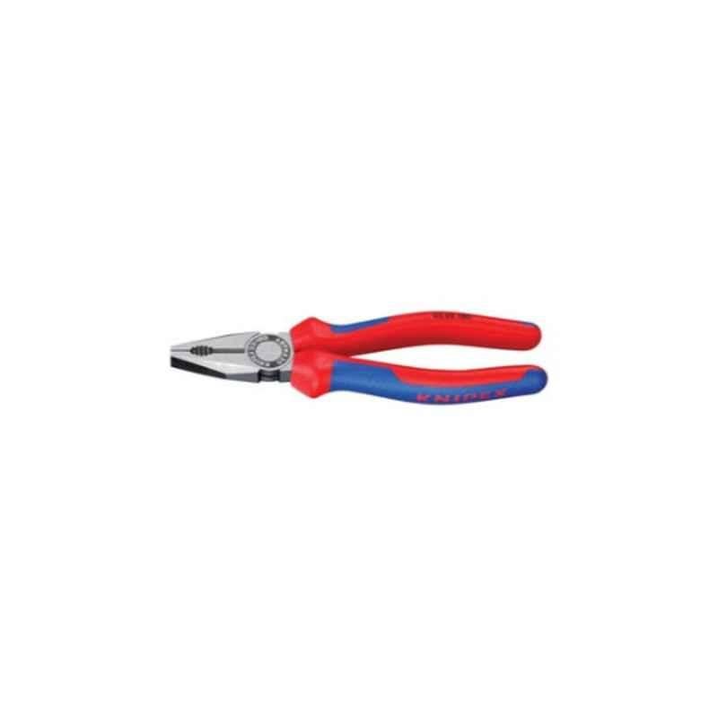 Knipex 18cm Steel Red & Blue Combination Plier, 302180