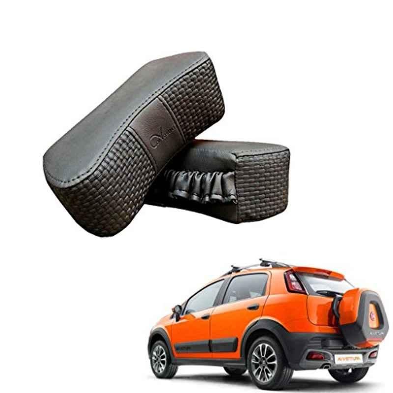 Kozdiko 2 Pcs Memory Foam Grey Luxurious Neck Rest Cushion Pillow Set for Fiat Avventura