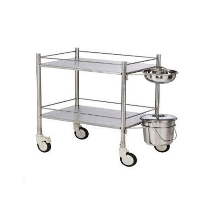 PHI 45x60cm Stainless Steel Dressing Trolley, FC-3004
