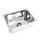 Renvox 24x18x9cm Stainless Steel Glossy Finish Kitchen Sink with Coupling