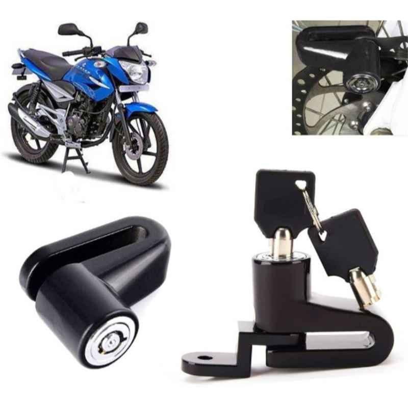 Auto Pearl Steel Black Heavy Duty Anti-Theft Disc Brake Lock for XCD 125cc, Lock_105
