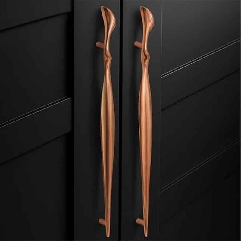 Plantex 288mm Zinc Rose Gold PVD Finish Pull Cabinet Handle for Home & Office, APS-DTC-9136-RG-288MM-PK-2 (Pack of 2)