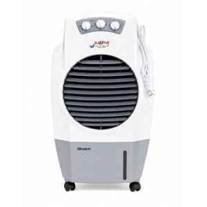 Zoom Shakti 45W 25 Litre ABS White & Grey Portable Desert Air Cooler with Lining Wheels