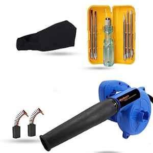 Walkers 800W Plastic Blue Electric Air Blower with Carbon Brushes, Gloves & 5 in 1 Screwdriver, WKCB215