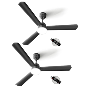 Longway Luminair 28W 5 Star Smoke Brown 3 Blades BLDC Ceiling Fan with Remote Control, Sweep: 1200 mm (Pack of 2)