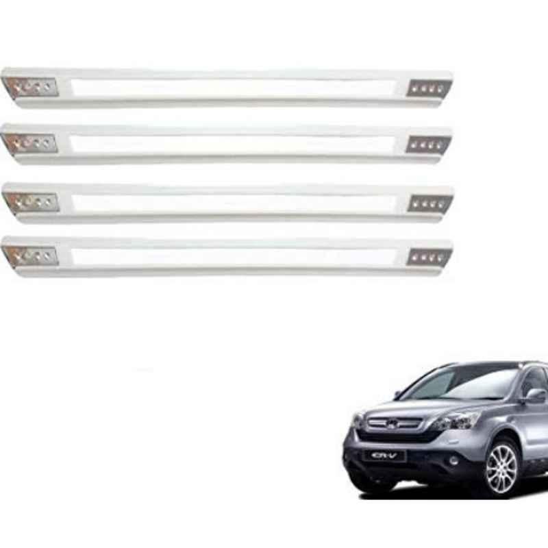 Kozdiko 4 Pcs Designer White Dotted Bumper Protector Set for Honda CR-V