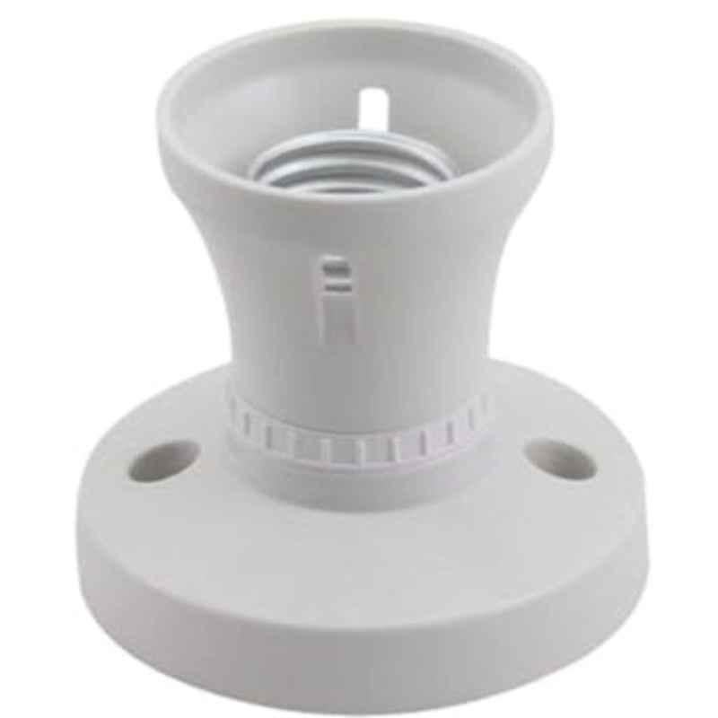 Reliable Electrical E27 Plastic Batten Base Screw Lamp Holder (Pack of 2)