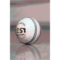 LSI Sports LSI Test White Leather Cricket Ball Cricket Leather Ball (Standard White)