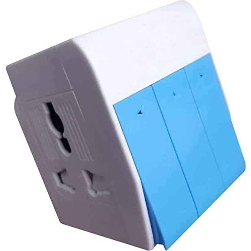 KL Star 13A 3 Way Plug Adaptor with Switch 3 Pin Plug