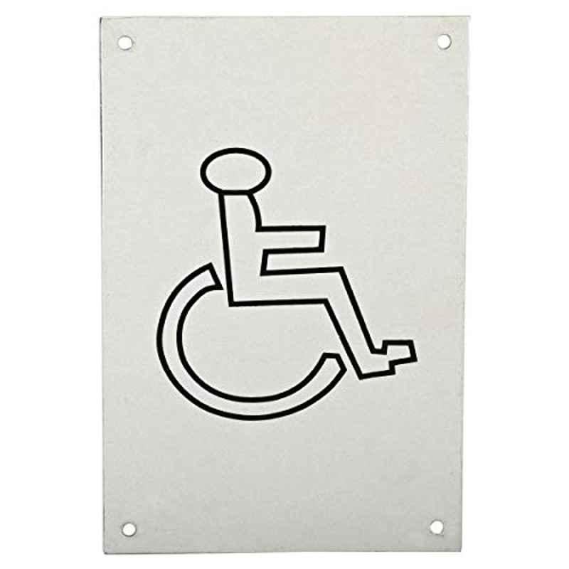 Disable Symbol Aluminum Plate