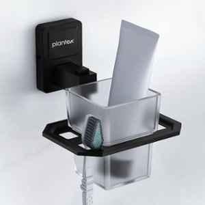 Plantex 304 Garde Stainless Steel Tooth Brush Holder/Tumbler Holder/Bathroom Accessories Darcy (Black)