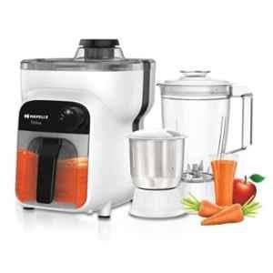 Havells Stilus 500W White Juicer Mixer Grinder with 3 Jars, GHFJMBXK050