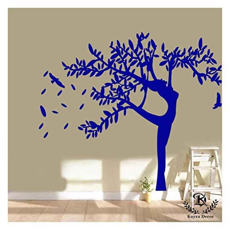 Kayra Decor 70x72 inch PVC Natural Tree Wall Design Stencil, KHSNT395