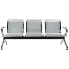 Yes Kay Steel Silver Chrome Polished 3 Seater Chairs