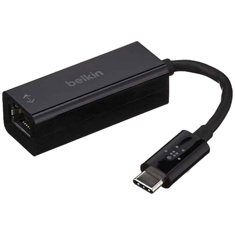 Belkin F2CU040btBLK 15cm Black USB-C to Ethernet Adapter