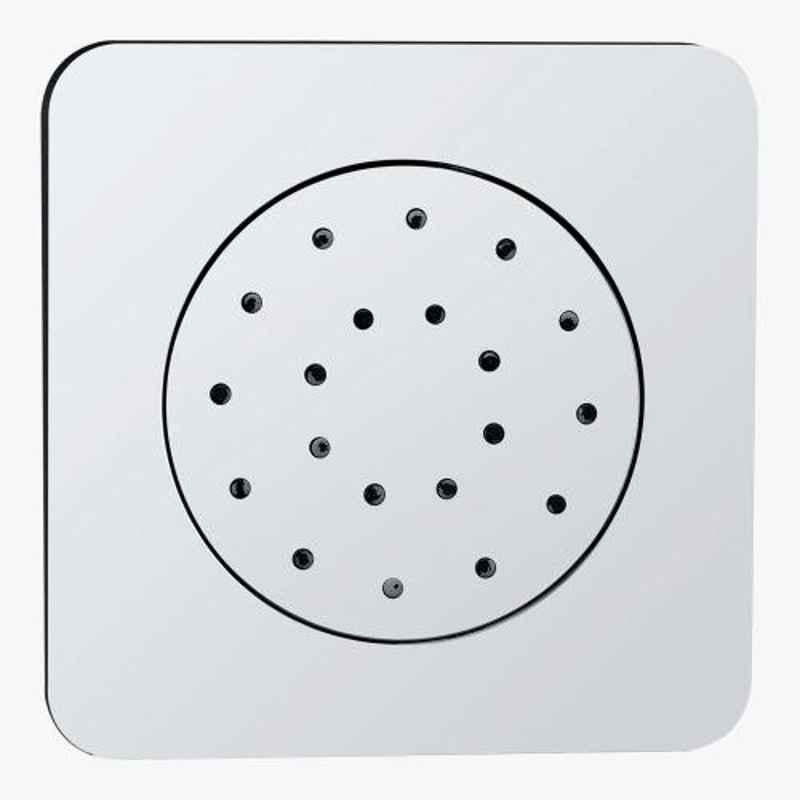 Kerovit 135x135mm Silver Chrome Finish Square Body Jet-Concealed, KA620002