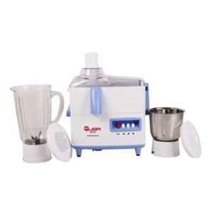 Quba JMG75 550W White & Blue Juicer Mixer Grinder with 2 Jars, QUJMG75