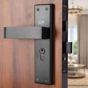 VIN KRAFT 8 inch 60mm Stainless Steel Black Oxide Mortise Door Lock Handle Set with 3 Keys, VK005-8CYS-OSK-BLACK