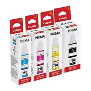 Canon Pixma GI-790 4 Pcs Black, Cyan, Magenta & Yellow Ink Bottle Cartridge Set