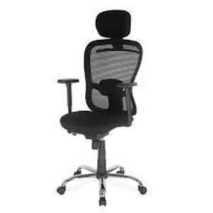 Nilkamal Mesh Alba High Back Black Chair