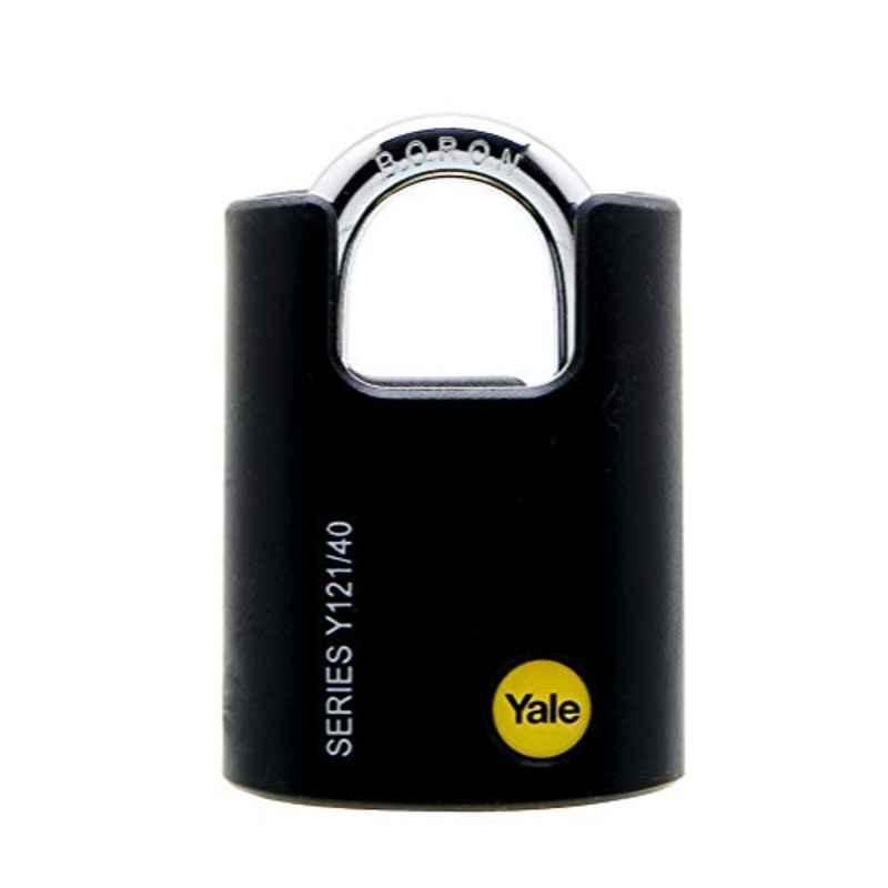 Yale Y Series Y121-50-132-1 50mm Brass Black Padlock