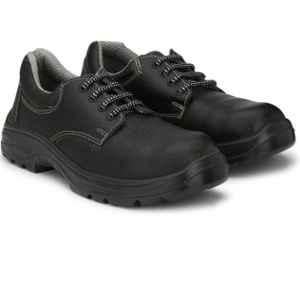 Ramer Bolt Steel Toe Black Work Safety Shoes, Size: 7