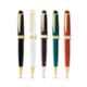Cross Bailey Black Ink White Resin & Gold Tone Finish Ballpoint Pen with 1 Pc Black Refill Set, AT0742-10